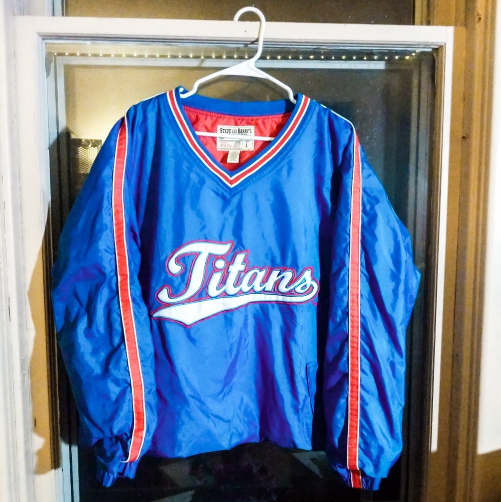 Vintage TITANS Pullover Starter Windbreaker - L